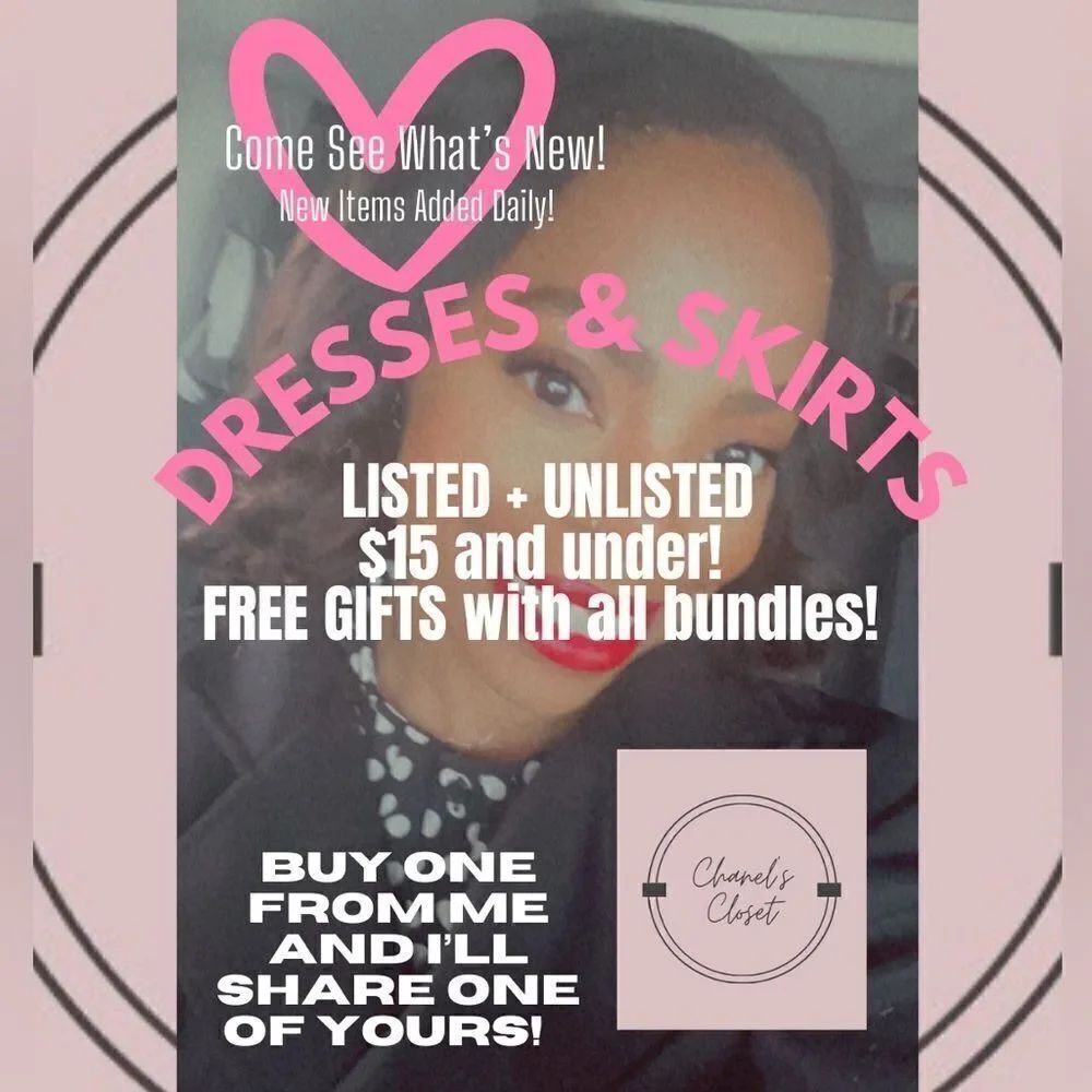 @_CHANELSCLOSET UNLISTED INVENTORY: DRESSES AND SKIRTS SIZES S-3X 7/17/2024